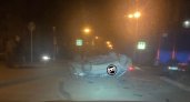 Ночью на Бакунина в Пензе перевернулся на крышу автомобиль 