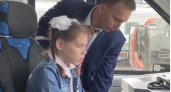 Девочка из Пензенского приюта прокатилась в кабине машиниста «Орлана»