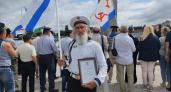 В день ВМФ у стелы «Слава героям» в Пензе подняли Андреевский флаг