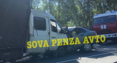 Водитель Lada Kalina погиб в ДТП с Газелью и Kia Rio на трассе в Нижнеломовском районе