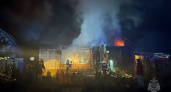 В Пензе деревянный дом на улице 1-я Дачная тушили 25 огнеборцев 