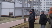Александр Гришаев оценил ход работ по строительству ФОКа на улице Стрельбищенской