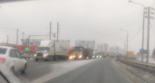 На въезде в Пензу по трассе М5 образовалась многокилометровая пробка