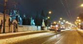 Более двух тысяч кубометров снега было вывезено ночью с улиц города