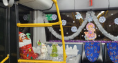 В Пензе появился праздничный троллейбус с елкой и Дедом Морозом