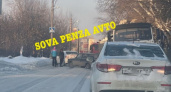 В Пензе столкнулись учебный автомобиль и легковушка