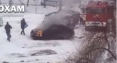 В Пензе на Кижеватова загорелась машина