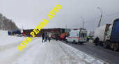 Под Пензой произошла авария с участием 3 грузовиков