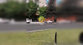 На проспекте Победы в Пензе загорелся автомобиль 