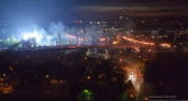 Момент возгорания проводов на Бауманском путепроводе в Пензе попал на видео