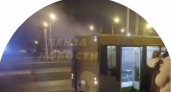 На улице 8 Марта в Пензе загорелся автобус