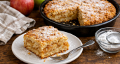 Яблочный насыпной пирог "12 ложек": в 100 раз вкуснее шарлотки - и готовлю без весов и взбивания