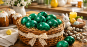 Кочан капусты и 15 минут — «малахитовые» яйца делаю каждую Пасху: идеальны для фото, даже есть жалко такую красоту 