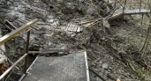 На «Ласточкиных горах» разрушилась лестница