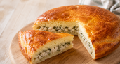 Заливной пирог с минтаем "3 стакана" - замес за 4 минуты и в 100 раз вкуснее шарлотки 