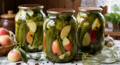 Огурцы мариную не как все, а с яблоками: без мороки и стерилизации - мой метод в "три заливки"