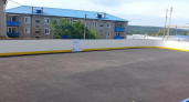В Чаадаевке появилась новая хоккейная площадка