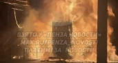 Под Пензой на трассе М-5 полыхает фура