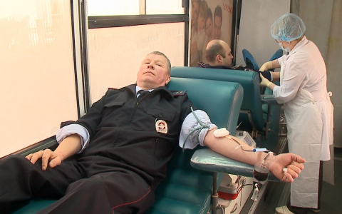 В Пензе сотрудники полиции поучаствовали в донорской акции