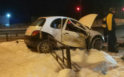 В Пензе столкнулись SsangYong и Ford