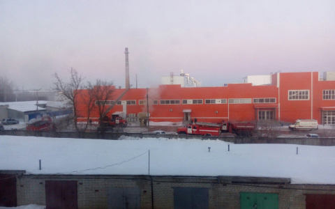 В Кузнецке 22 спасателя тушили пожар на складе торгового центра