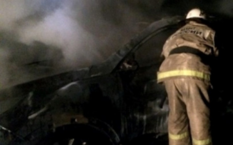 В Пензенской области в опрокинувшейся иномарке сгорел мужчина