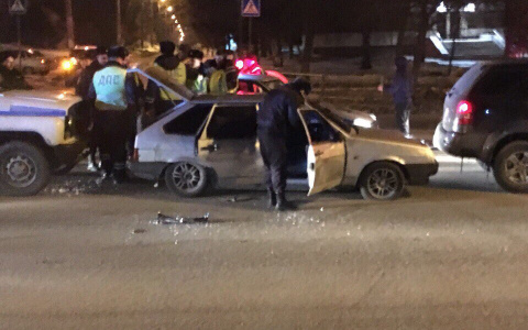 Полицейские стреляли по "девятке", уходившей по проспекту Строителей от ДПС