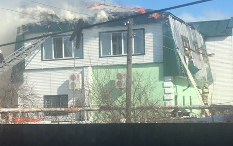 В Пензе горит сауна на  Фестивальном проезде