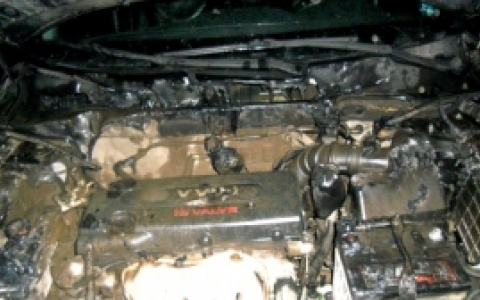 В Пензе на Кижеватова ночью сгорел Mitsubishi