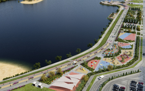 На набережной Города Спутника появится большая детская зона