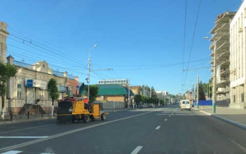 На улице Кирова за ночь появилась новая разметка