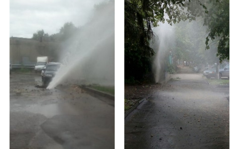 Море пришло к пензенцам в начале лета: Из-под асфальта забили фонтаны