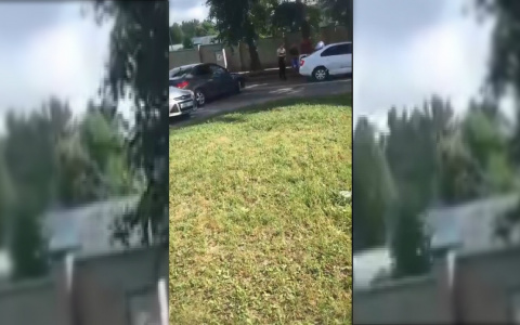 В Ахунах пробка после аварии. Видео читателя