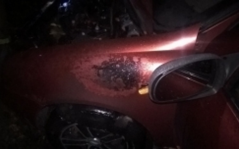 В Сердобске пять человек тушили горящую "Ладу"