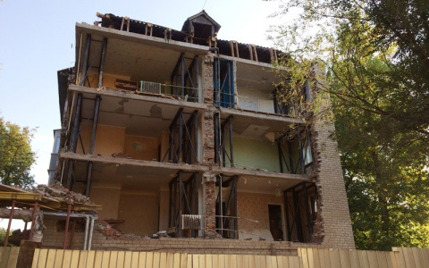 В доме на Крупской восстановят стену, после взрыва газа