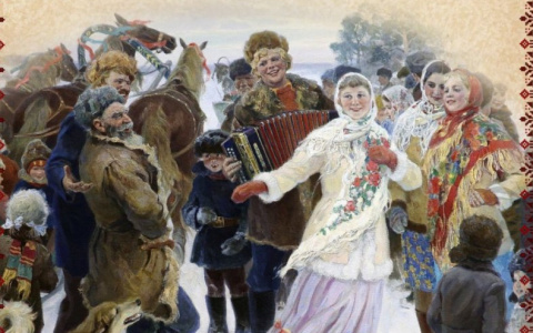 Новый год в стиле русской деревни в банкетном зале "Ляпота"