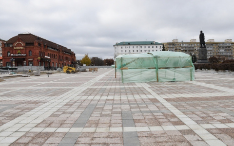 Близится к завершению ремонт площади Ленина
