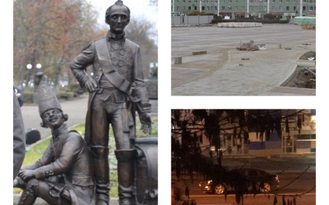 Пенза за день: Толстопятый памятник, ремонт площади, сбитый пешеход