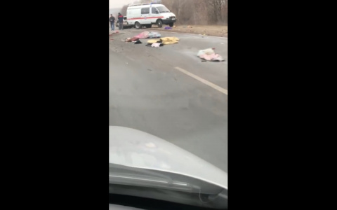 Читатель прислал видео страшной аварии у Константиновки