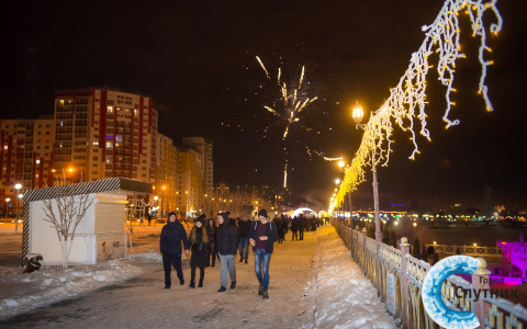 Тысячи пензенцев отметили Новый год в Городе Спутнике