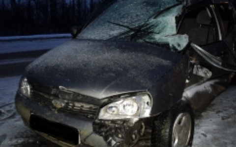 На Тернопольской "Лада" лишилась двери в столкновении с Volvo