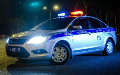 На трассе под Пензой налетели на патрульную машину ГАИ