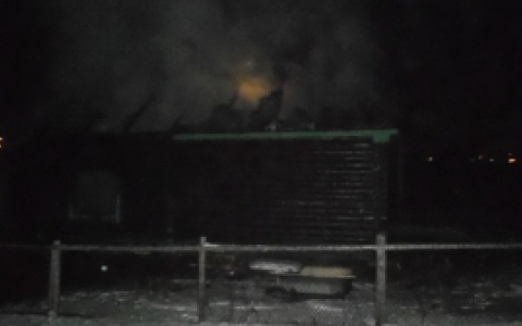 В Земетчинском районе во время пожара мужчина получил ожоги