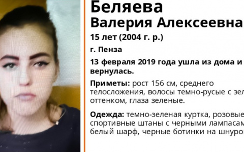 Пропавшая в Пензе школьница уже уходила из дома - соцсети