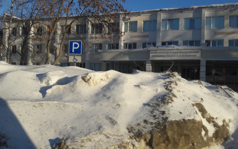 «Совести нет!» Пензенцы обсудили сугроб на парковке для инвалидов