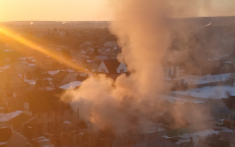 В Пензе в районе Терновки произошел пожар - фото