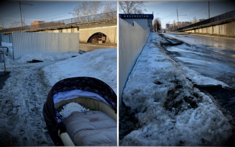 Из грязи на разбитый тротуар: пензячка боится за безопасность малышей