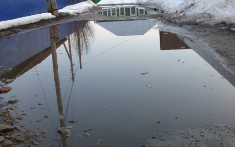 "Город для Гулливеров": пензенцы утопают в лужах