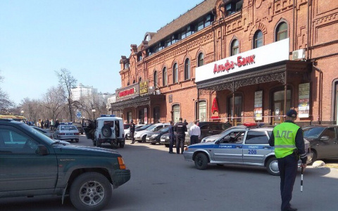 В Пензе оцепили территорию на улице Московской