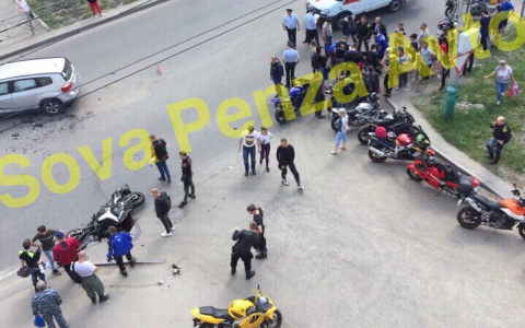 В Пензе разбилась девушка-мотоциклист